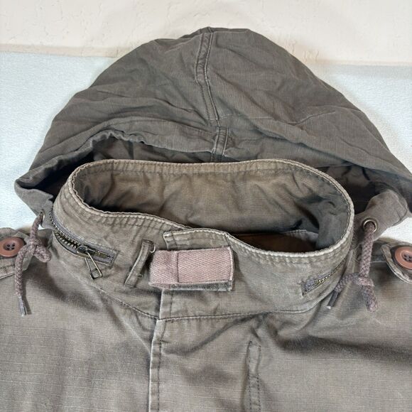 Vintage Billabong Military Jacket Mens Large Army Green RipStop Tactical Rare - Picture 8 of 13